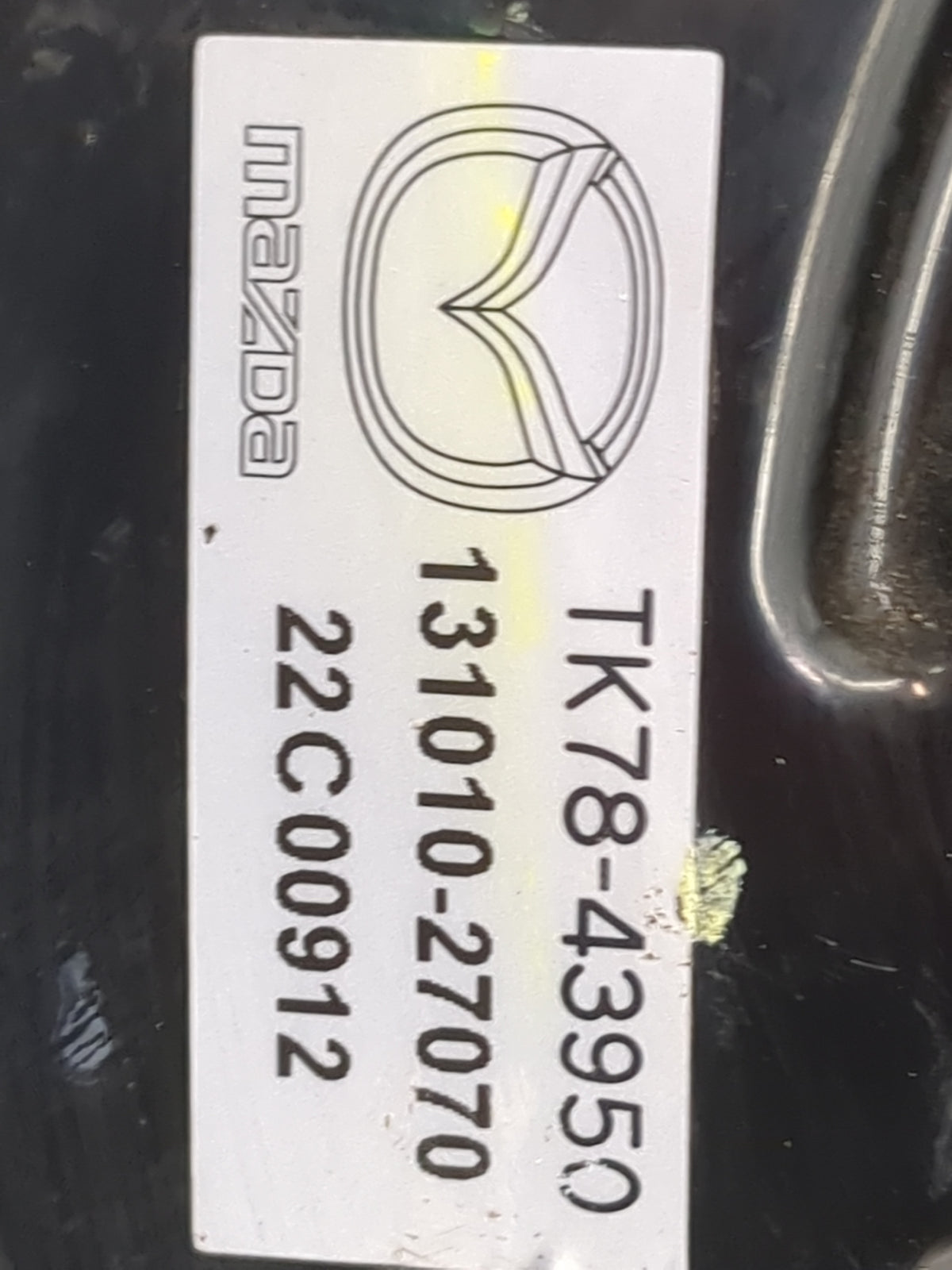 2016-2022 Mazda Cx-9 Power Brake Booster Oem 1500735 - Oemusedautoparts1.com