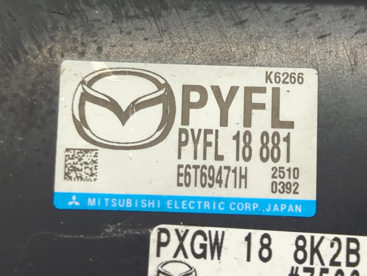 2022 Mazda Cx9 PCM Engine Control Computer ECU ECM PCU OEM P/N:PYFL18881 E6T69471H Fits Fits 2016 2017 2018 2019 2020 2021 O