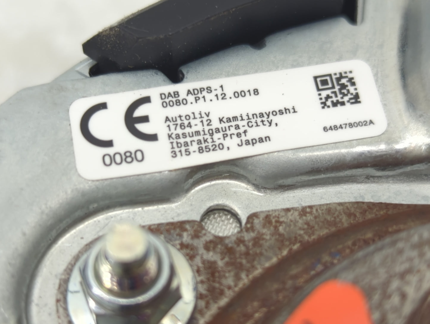 2022 Mazda Mazda3 Air Bag Driver Left Steering Wheel Mounted P/N:EM4C78SC07N 648478002A Fits Fits 2019 2020 2021 OEM Used Au
