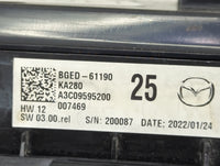 2022 Mazda Mazda3 Climate Control Module Temperature AC/Heater Replacement P/N:BGED-61190 A3C09595200 Fits Fits 2019 2020 20
