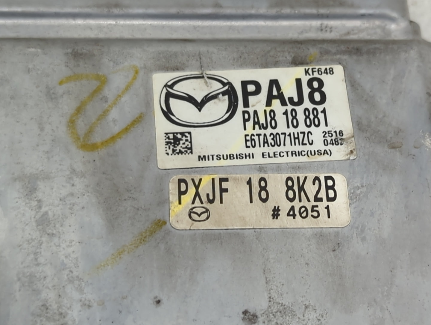 2022 Mazda Mazda3 PCM Engine Control Computer ECU ECM PCU OEM P/N:PAJ8 18 881 E6TA3071HZC, PXJF 18 8K2B Fits Fits 2019 2020 