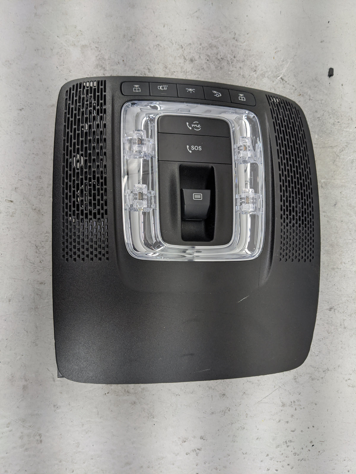 Mercedes-benz A-class Overhead Console W/rear Climate Control Black - Oemusedautoparts1.com
