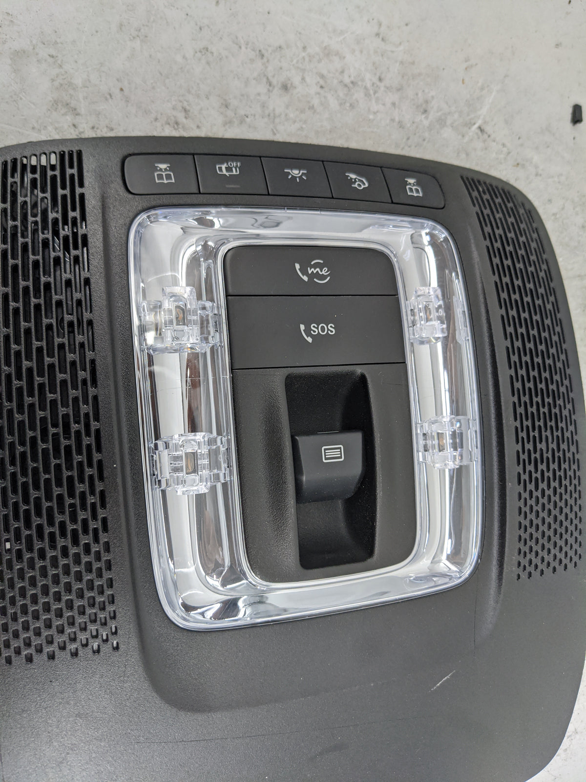 Mercedes-benz A-class Overhead Console W/rear Climate Control Black - Oemusedautoparts1.com