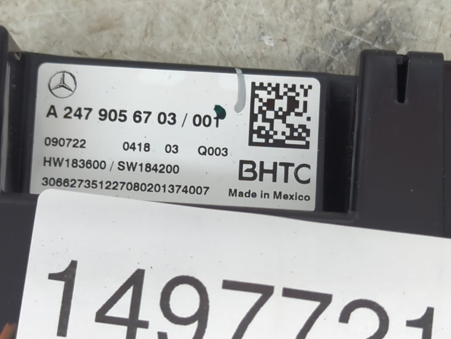 2020-2022 Mercedes-Benz Gle450 Climate Control Module Temperature AC/Heater Replacement P/N:A2479056703 A 247 905 67 03 Fits