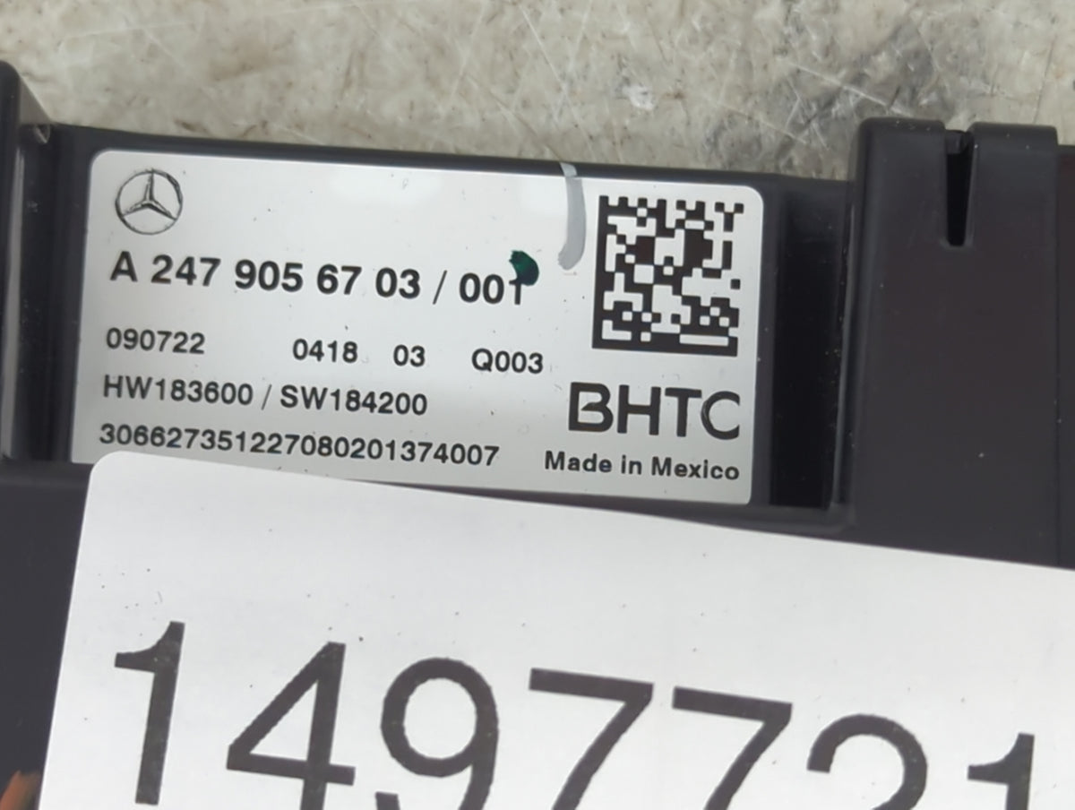 2020-2022 Mercedes-Benz Gle450 Climate Control Module Temperature AC/Heater Replacement P/N:A2479056703 A 247 905 67 03 Fits