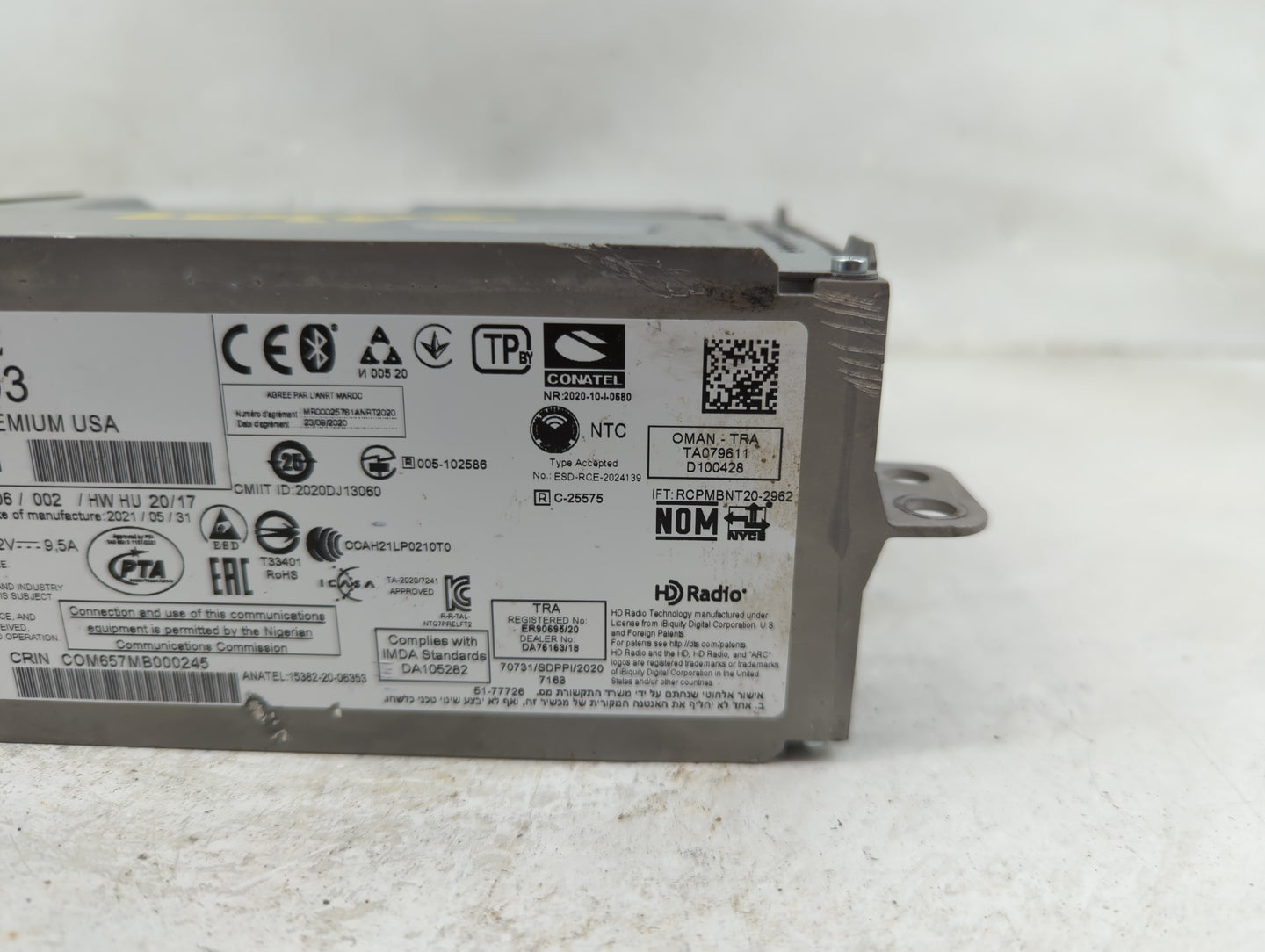 2022 Mercedes-Benz Sclass Radio AM FM Cd Player Receiver Replacement P/N:A2969004903 A206901300602, 2AOUZNTG7PRELFT2 Fits OE