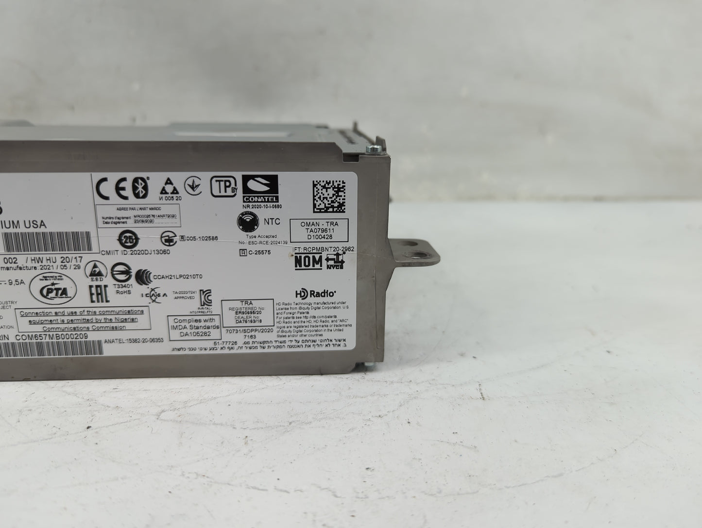 2022 Mercedes-Benz Sl-Class Radio AM FM Cd Player Receiver Replacement P/N:A2969004903 A206901300602, NTG7PREMIUMLFT2 Fits O