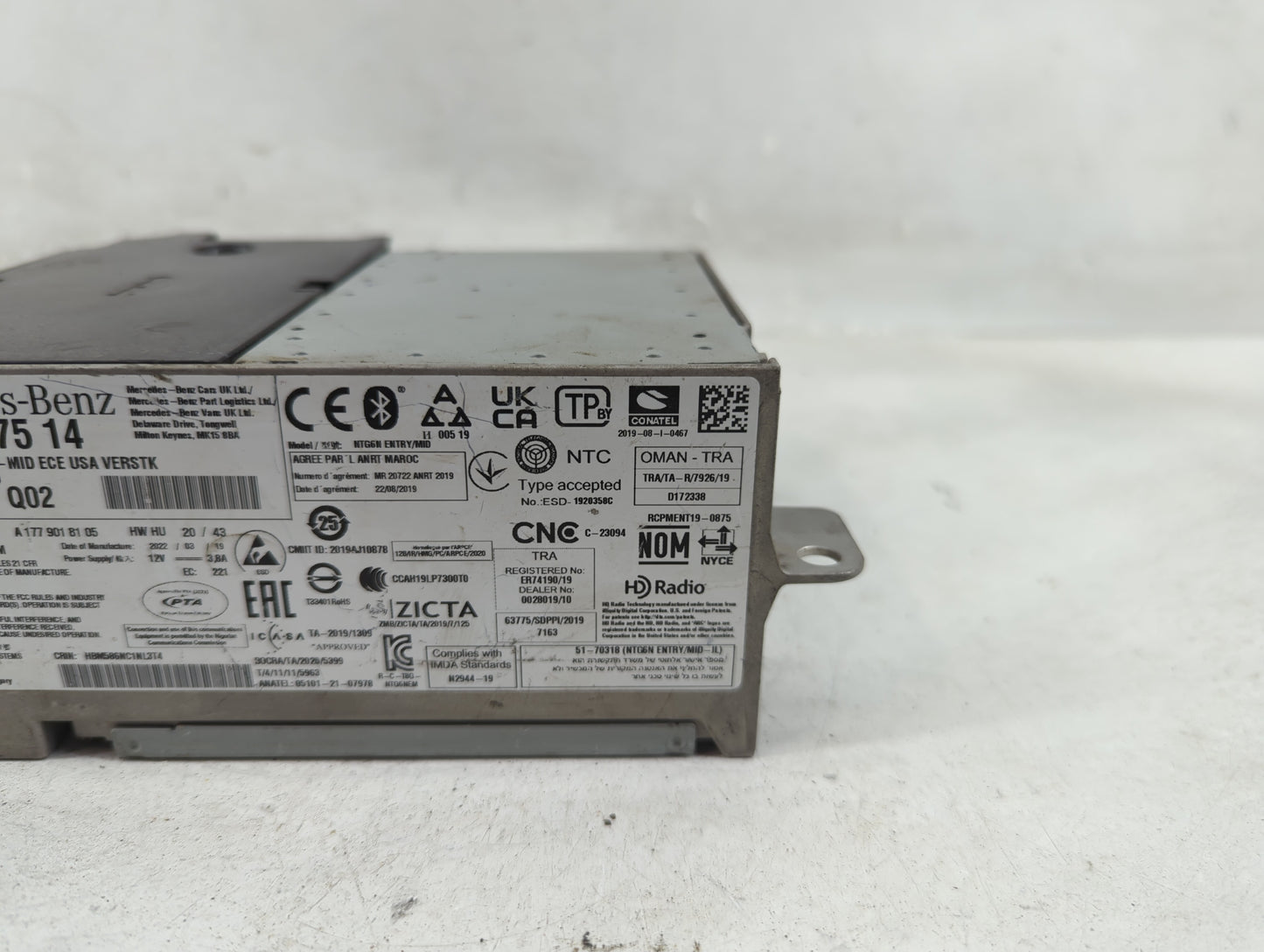 2022 Mercedes-Benz Sprinter 2500 Radio AM FM Cd Player Receiver Replacement P/N:A2479007514 A1779018105, T8GNTG6NEM Fits OEM
