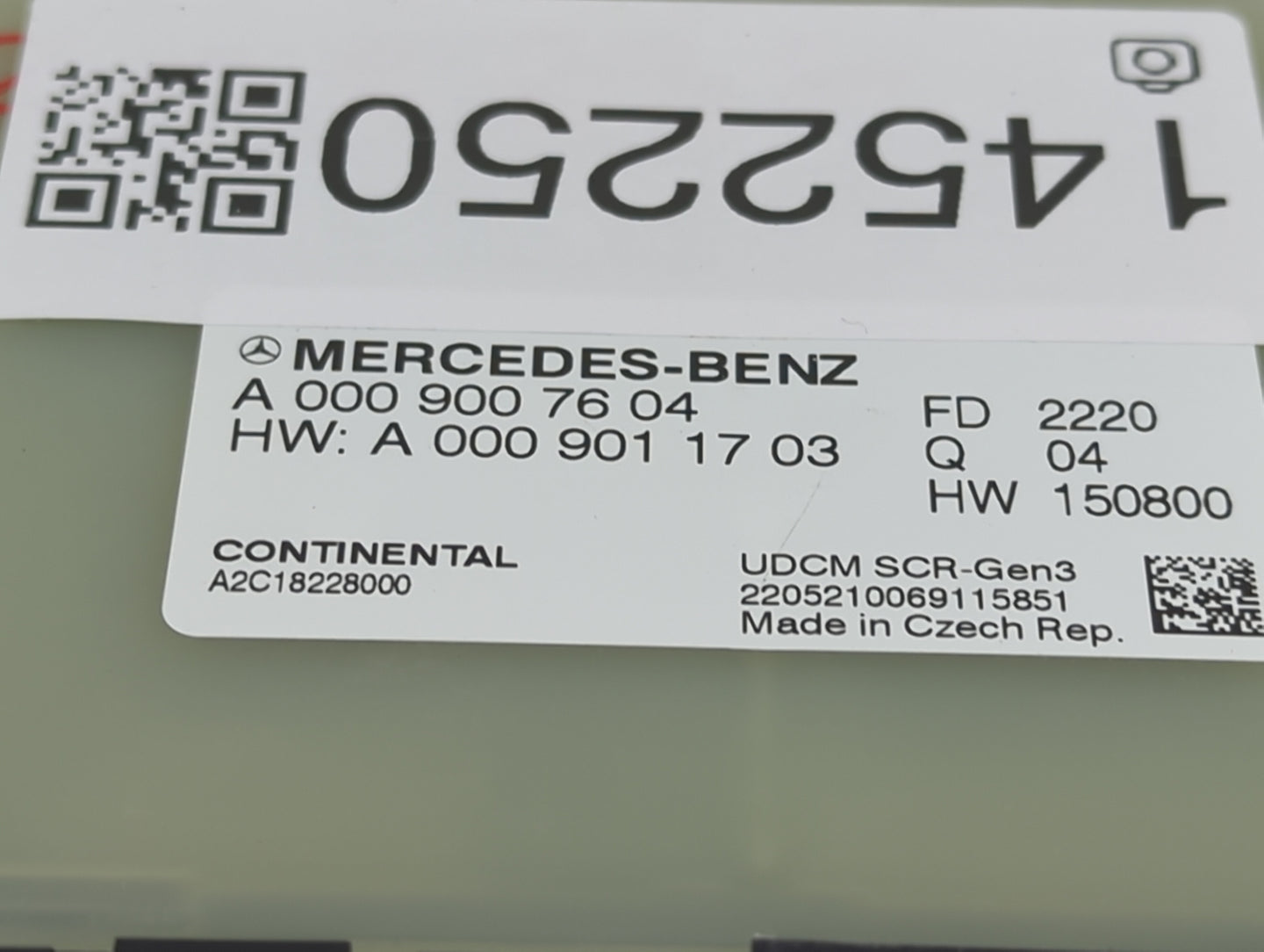 2022 Mercedes-Benz Sprinter 3500 PCM Engine Control Computer ECU ECM PCU OEM P/N:A0009007604 A0009011703, A2C18228000 Fits O