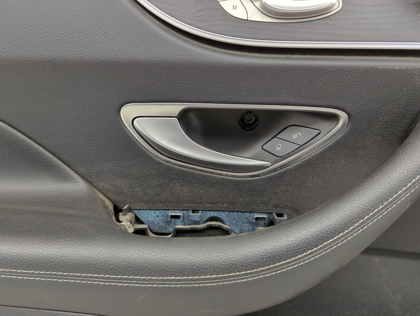 2022 Mercedes E-class Front Left Driver Interior Door Panel Trim Black - Oemusedautoparts1.com