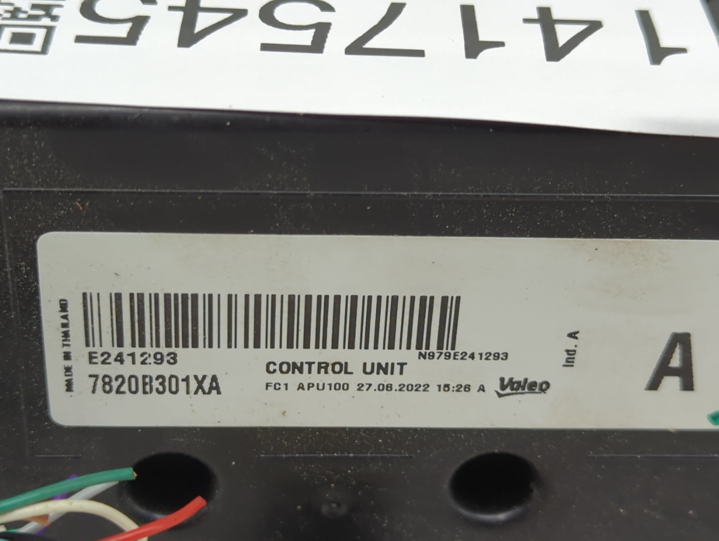 2022 Mitsubishi Mirage Climate Control Module Temperature AC/Heater Replacement P/N:7820B301XA Fits OEM Used Auto Parts - Oe