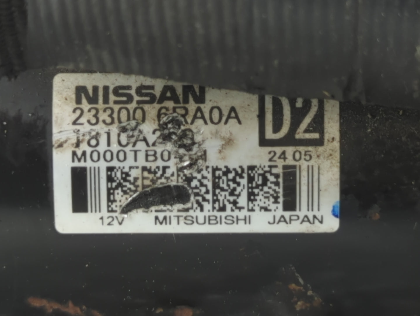 2022 Mitsubishi Outlander Car Starter Motor Solenoid OEM P/N:23300 6RA0A Fits OEM Used Auto Parts - Oemusedautoparts1.com