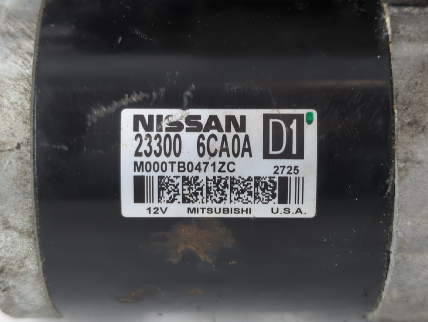 2019-2022 Nissan Altima Car Starter Motor Solenoid OEM P/N:23300 6CA0A Fits Fits 2019 2020 2021 2022 OEM Used Auto Parts - O
