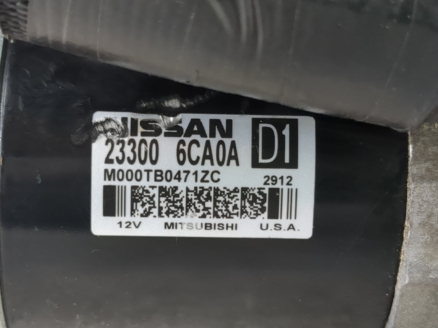 2019-2022 Nissan Altima Car Starter Motor Solenoid OEM P/N:23300 6CA0A Fits Fits 2019 2020 2021 2022 OEM Used Auto Parts - O