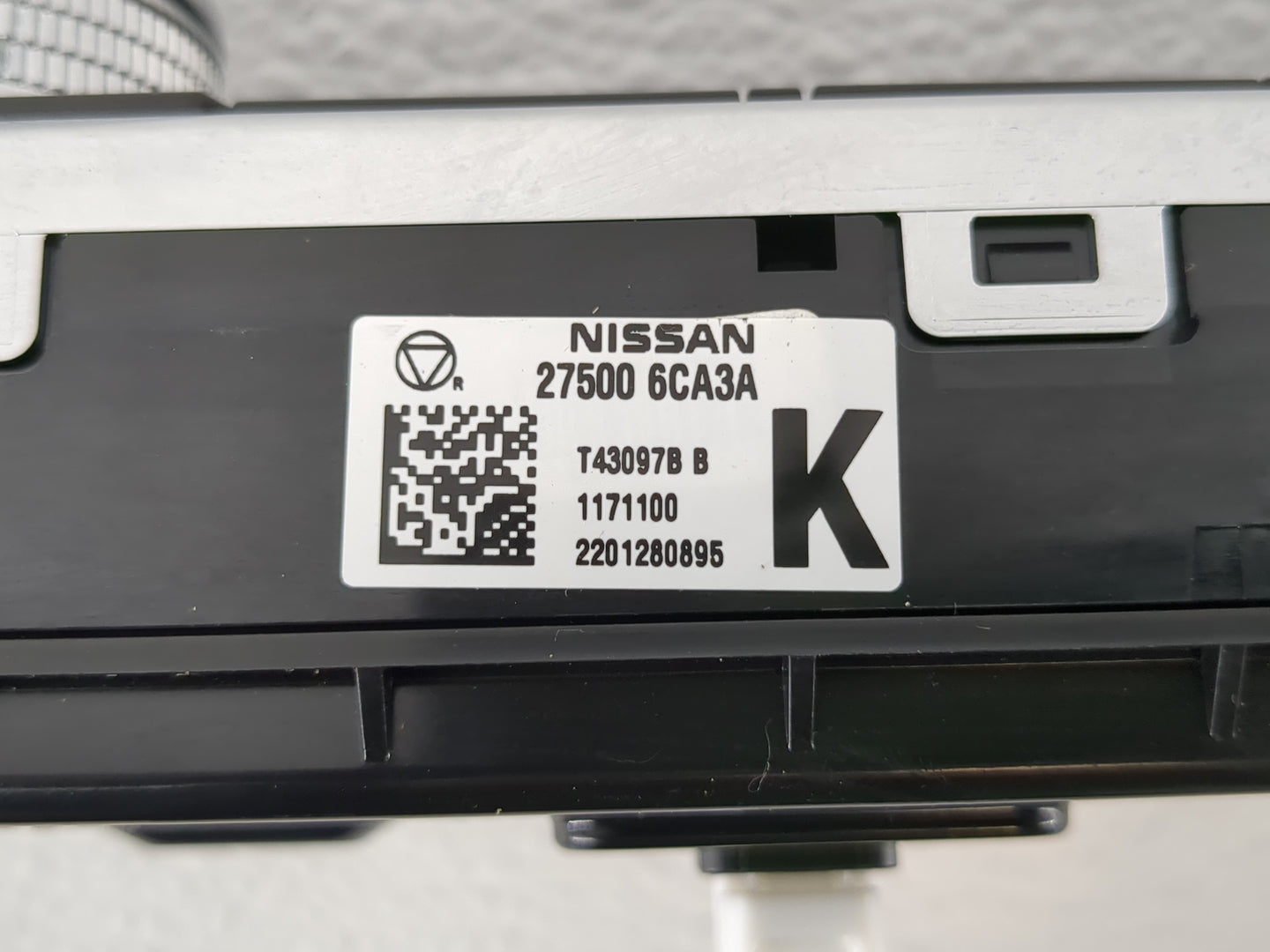 2019-2022 Nissan Altima Climate Control Module Temperature AC/Heater Replacement P/N:27500 6CA3A Fits Fits 2019 2020 2021 20