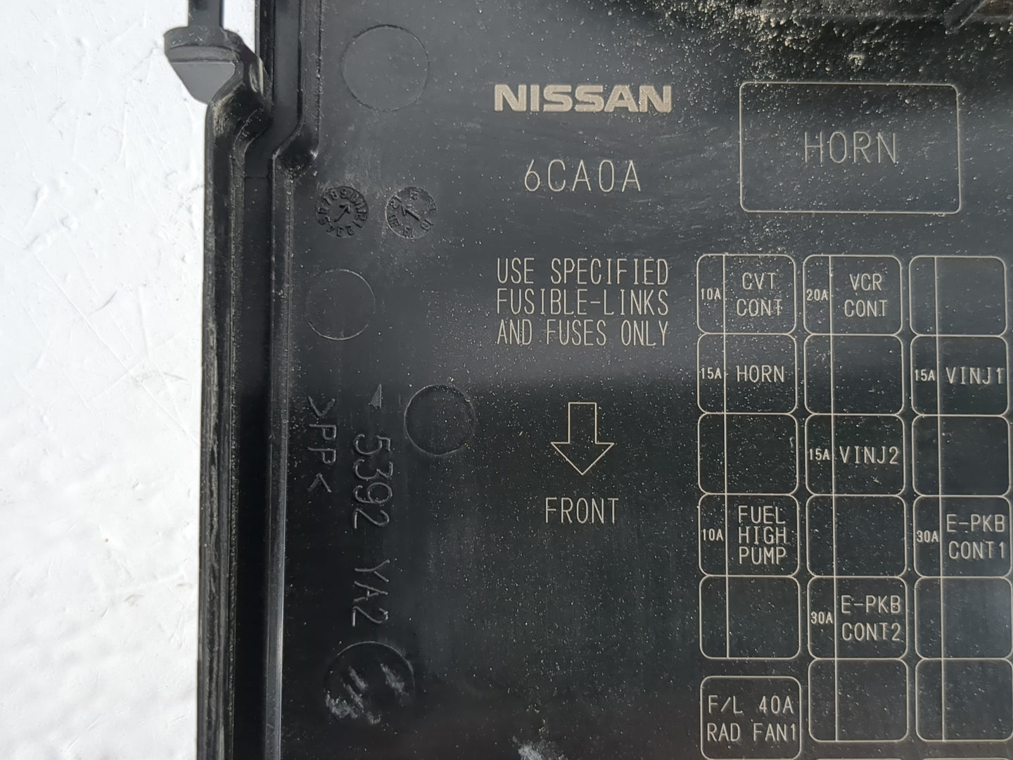 2019-2022 Nissan Altima Fusebox Fuse Box Panel Relay Module P/N:6CA0A Fits Fits 2019 2020 2021 2022 OEM Used Auto Parts - Oe