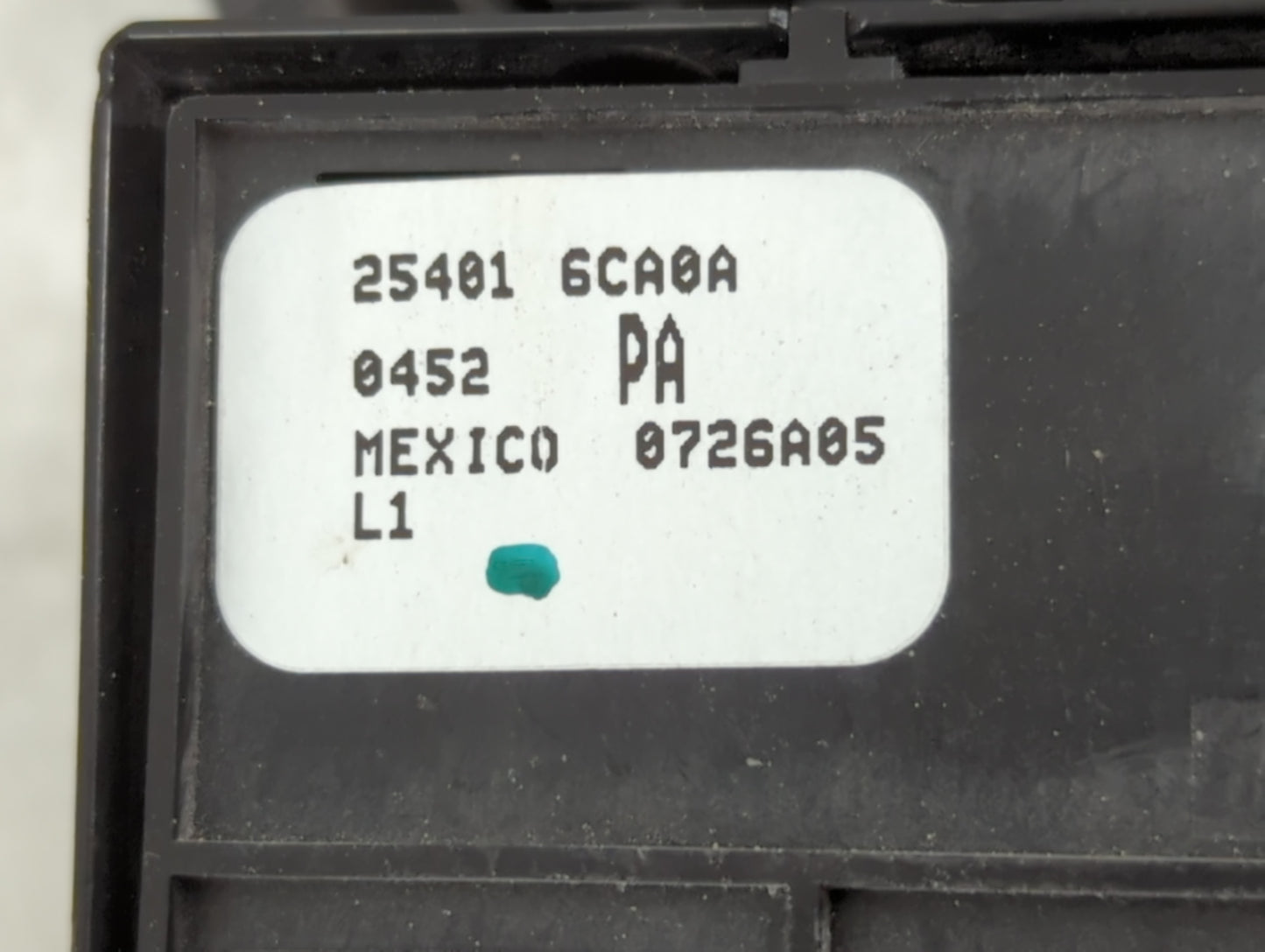 2019-2022 Nissan Altima Master Power Window Switch Replacement Driver Side Left P/N:25401 6CA0A Fits Fits 2019 2020 2021 202