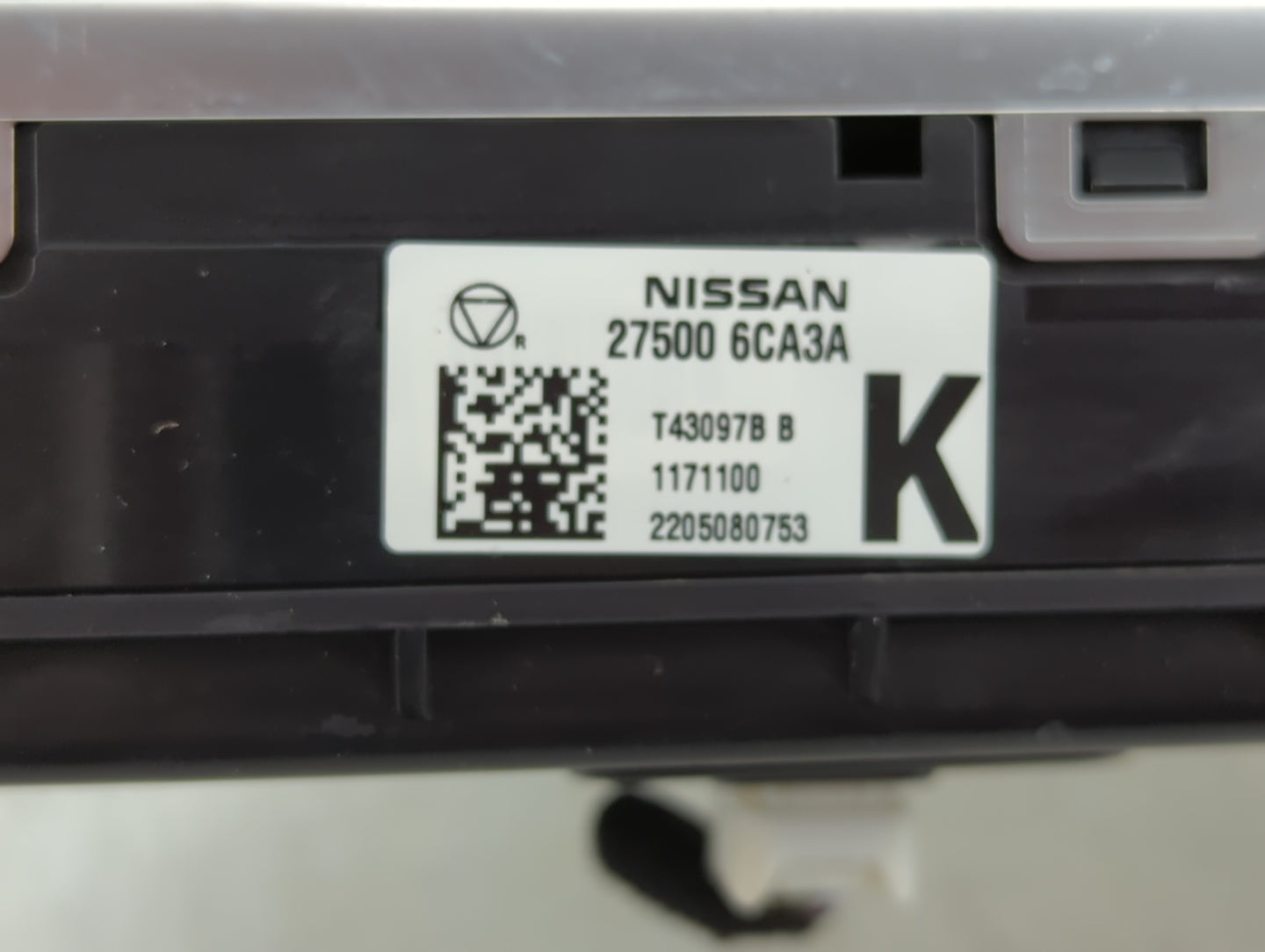 2019-2022 Nissan Altima Climate Control Module Temperature AC/Heater Replacement P/N:27500 6CA3A Fits Fits 2019 2020 2021 20