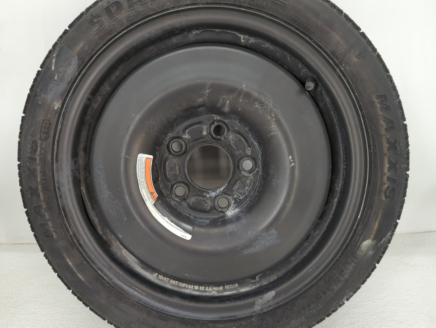 2002-2022 Nissan Altima Spare Donut Tire Wheel Rim Oem - Oemusedautoparts1.com