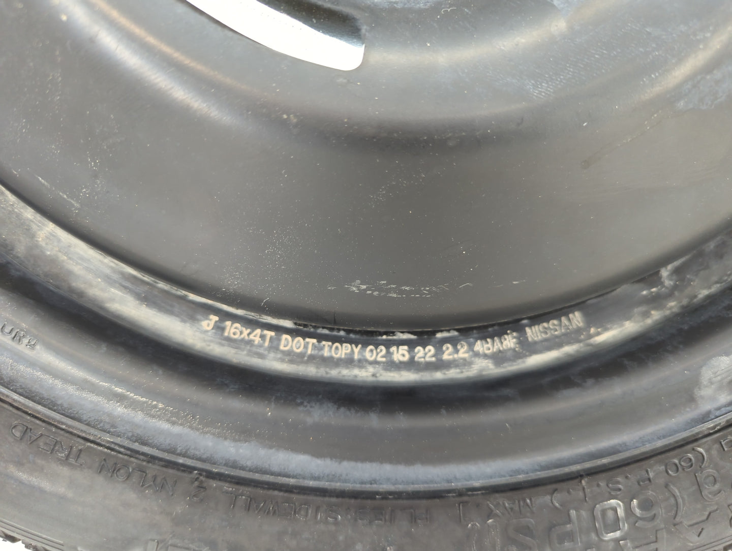 2002-2022 Nissan Altima Spare Donut Tire Wheel Rim Oem - Oemusedautoparts1.com