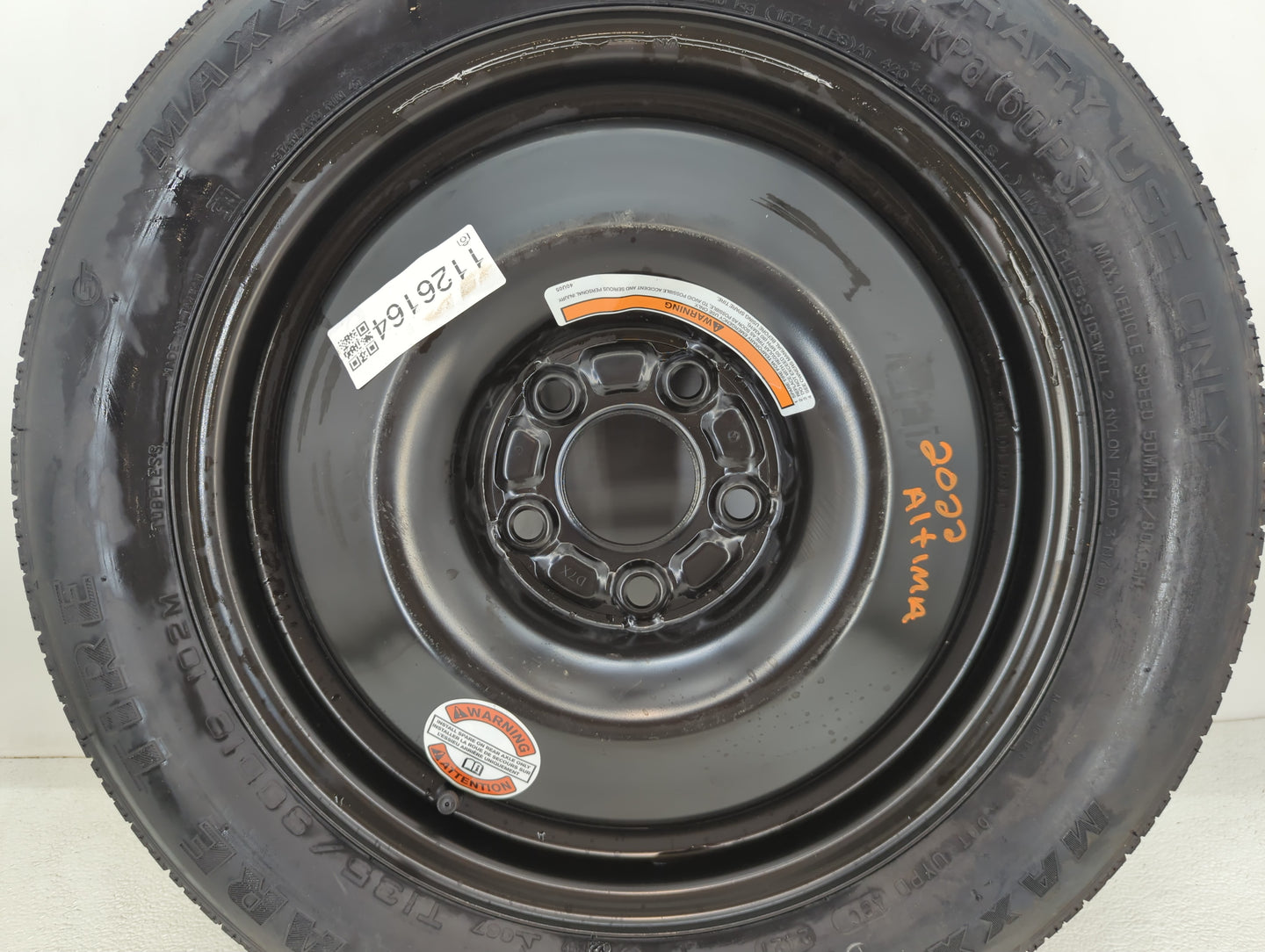 2002-2022 Nissan Altima Spare Donut Tire Wheel Rim Oem - Oemusedautoparts1.com