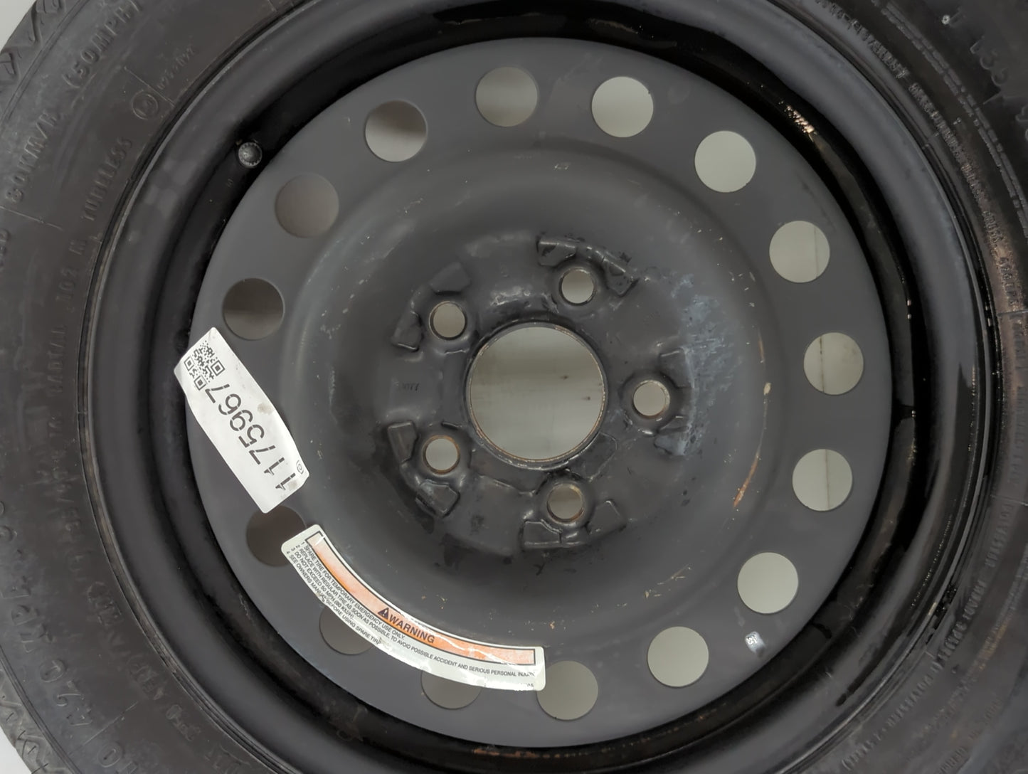 2002-2022 Nissan Altima Spare Donut Tire Wheel Rim Oem - Oemusedautoparts1.com