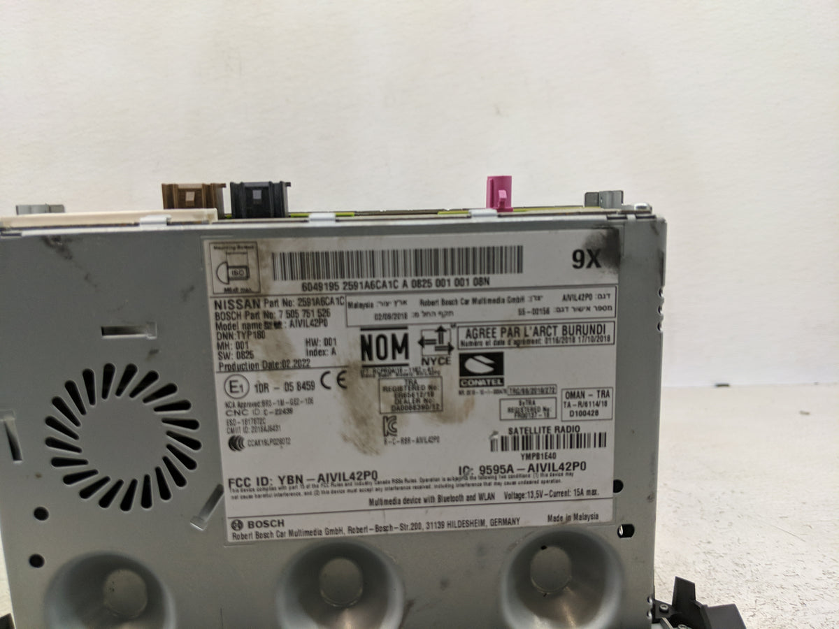 2022 Nissan Altima Information Radio Display Screen - Oemusedautoparts1.com