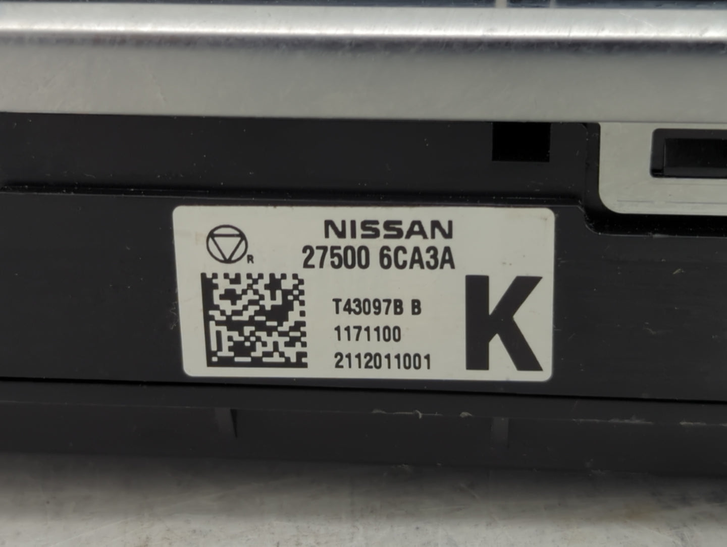 2019-2022 Nissan Altima Climate Control Module Temperature AC/Heater Replacement P/N:27500 6CA3A Fits Fits 2019 2020 2021 20