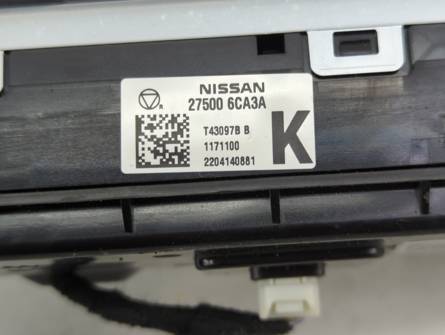 2019-2022 Nissan Altima Climate Control Module Temperature AC/Heater Replacement P/N:27500 6CA3A Fits Fits 2019 2020 2021 20
