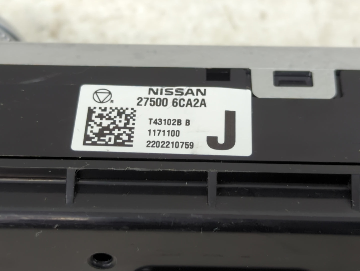 2019-2022 Nissan Altima Climate Control Module Temperature AC/Heater Replacement P/N:27500-6CA2A Fits Fits 2019 2020 2021 20