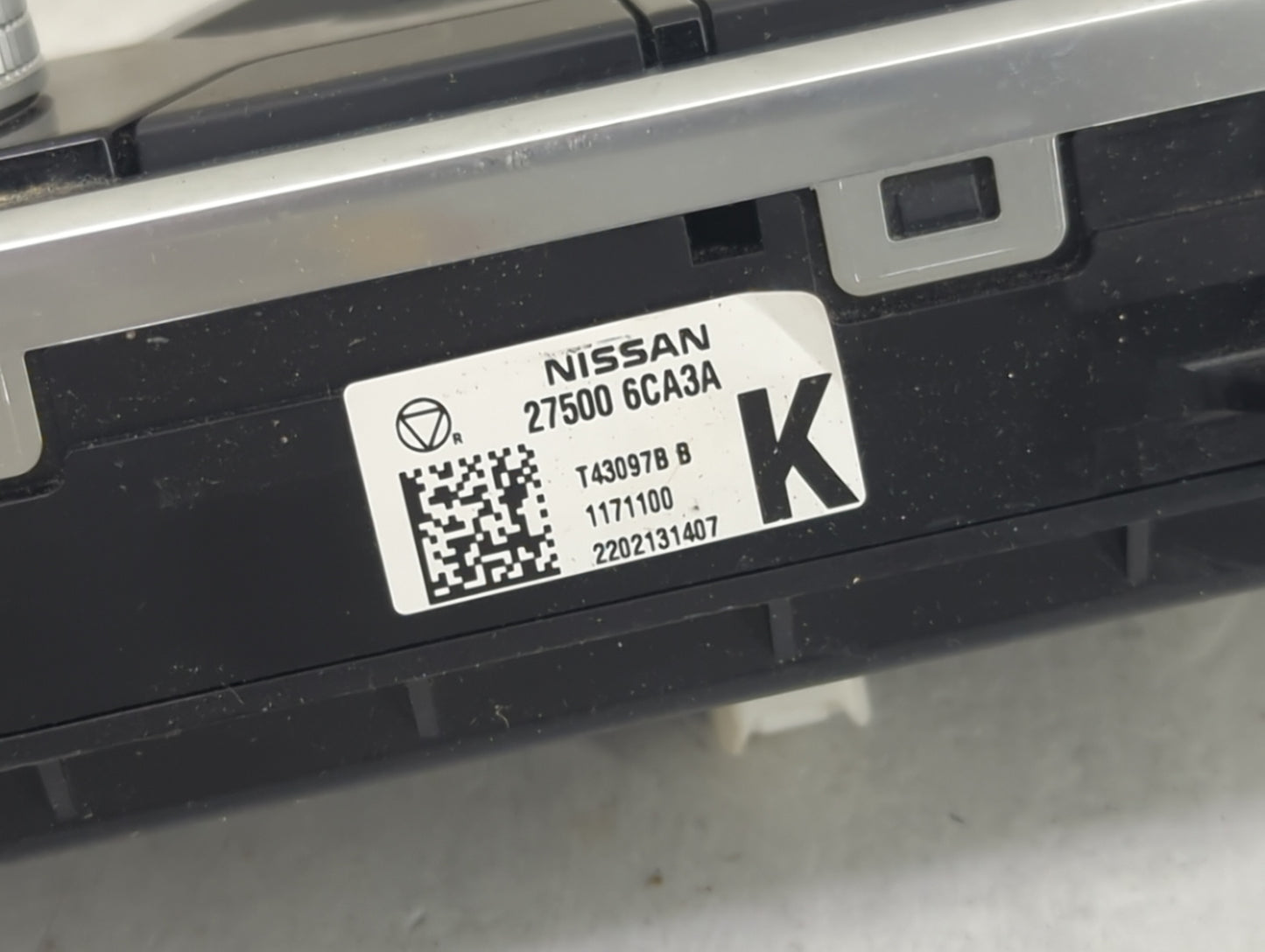 2019-2022 Nissan Altima Climate Control Module Temperature AC/Heater Replacement P/N:27500 6CA3A Fits Fits 2019 2020 2021 20