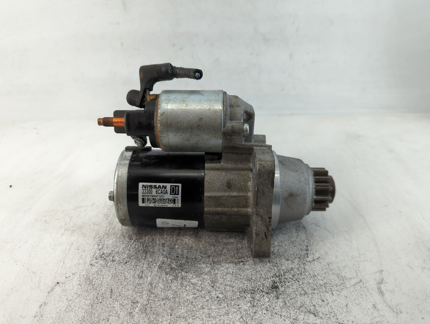 2019-2022 Nissan Altima Car Starter Motor Solenoid OEM P/N:23300 6CA0A Fits Fits 2019 2020 2021 2022 OEM Used Auto Parts - O