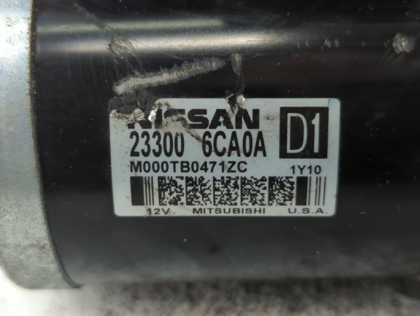 2019-2022 Nissan Altima Car Starter Motor Solenoid OEM P/N:23300 6CA0A Fits Fits 2019 2020 2021 2022 OEM Used Auto Parts - O