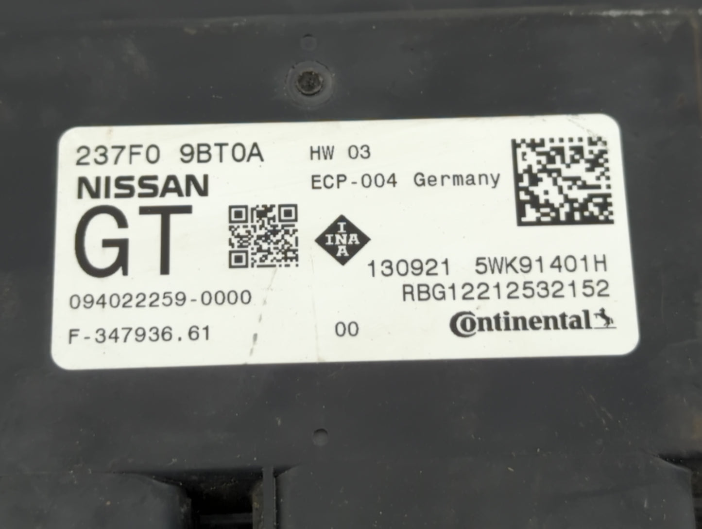 2022 Nissan Frontier PCM Engine Control Computer ECU ECM PCU OEM P/N:237F0 9BT0A Fits OEM Used Auto Parts - Oemusedautoparts