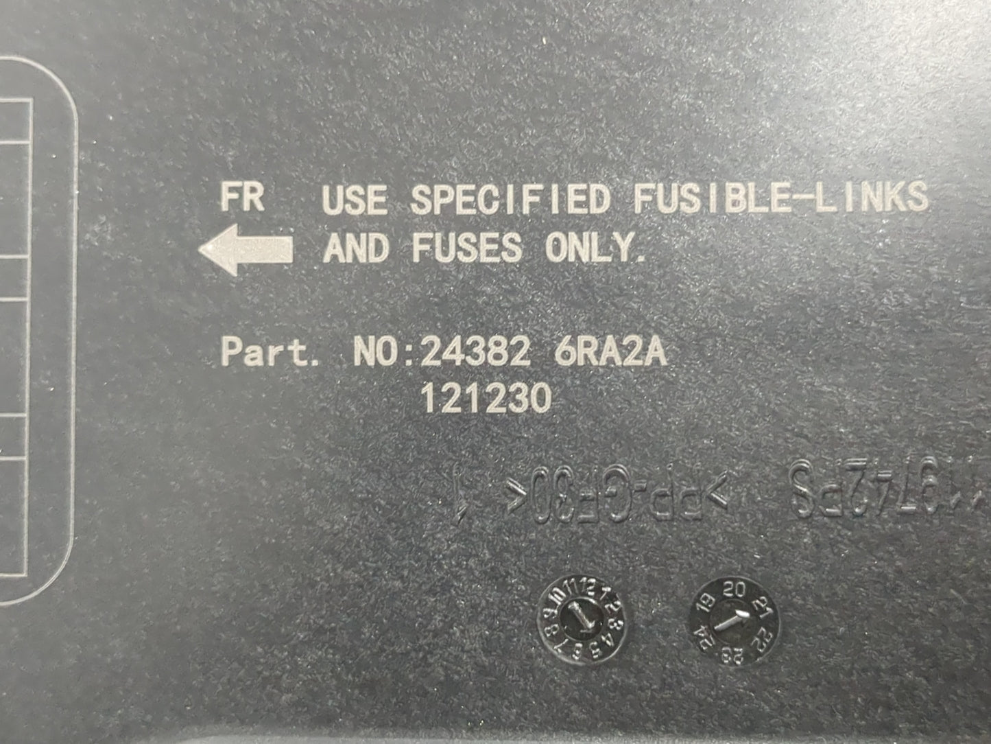 2021-2022 Nissan Rogue Fusebox Fuse Box Panel Relay Module P/N:24382 6RA2A Fits Fits 2021 2022 OEM Used Auto Parts - Oemused