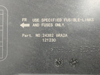 2021-2022 Nissan Rogue Fusebox Fuse Box Panel Relay Module P/N:24382 6RA2A Fits Fits 2021 2022 OEM Used Auto Parts - Oemused
