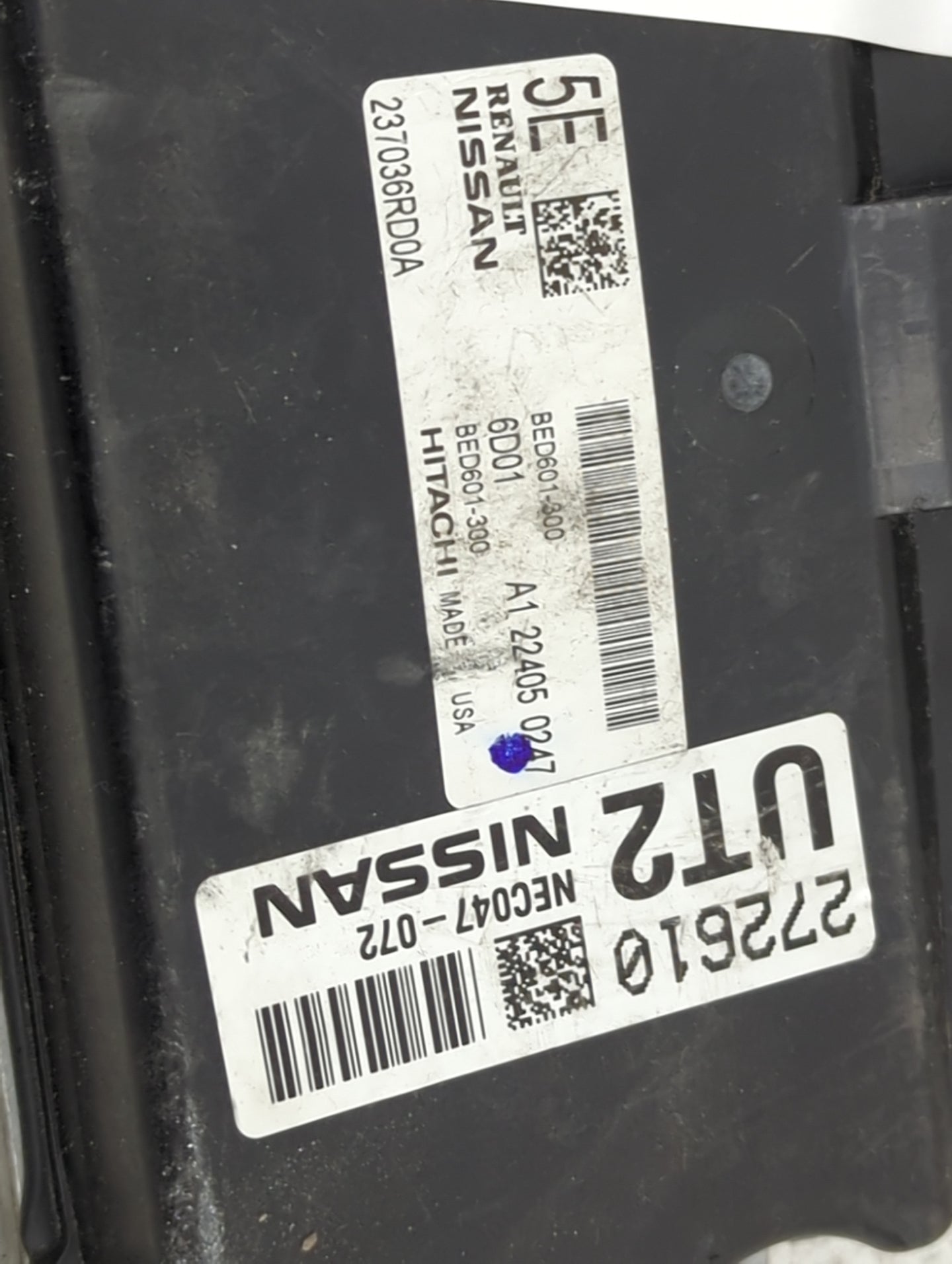 2022 Nissan Rogue PCM Engine Control Computer ECU ECM PCU OEM P/N:237036RD0A BED601-300, NEC047-072 Fits OEM Used Auto Parts