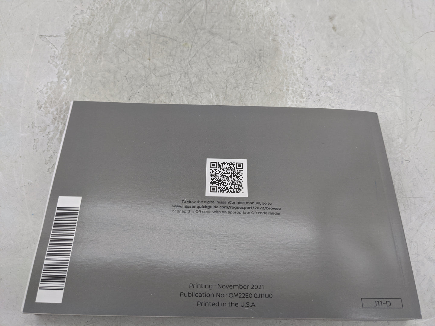 2022 Nissan Rogue Sport Owners Manual Book Guide P/N:OM22E00J11U0 OEM Used Auto Parts - Oemusedautoparts1.com