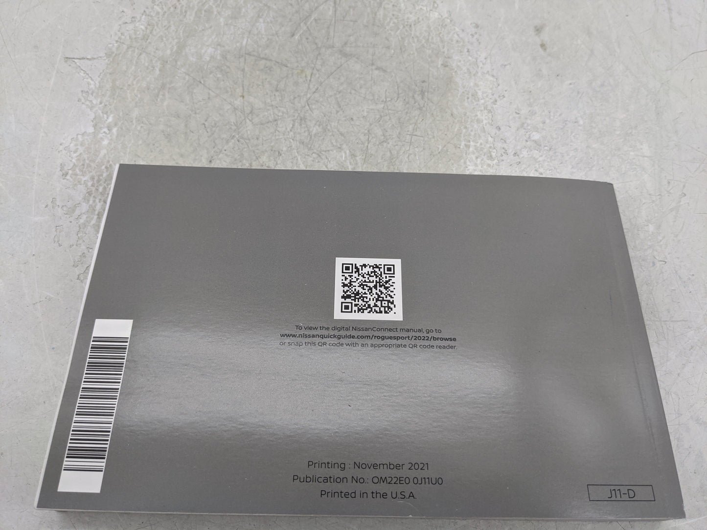 2022 Nissan Rogue Sport Owners Manual Book Guide P/N:OM22E00J11U0 OEM Used Auto Parts - Oemusedautoparts1.com