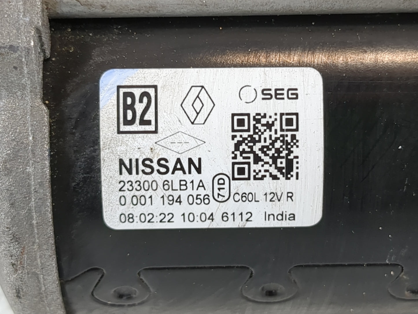 2020-2022 Nissan Sentra Car Starter Motor Solenoid OEM P/N:23300 6LB1A Fits Fits 2020 2021 2022 OEM Used Auto Parts - Oemuse