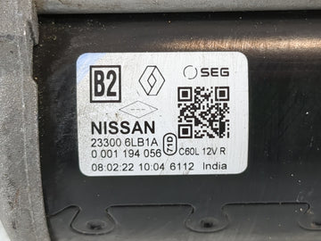 2020-2022 Nissan Sentra Car Starter Motor Solenoid OEM P/N:23300 6LB1A Fits Fits 2020 2021 2022 OEM Used Auto Parts