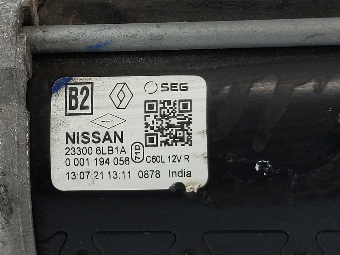 2020-2022 Nissan Sentra Car Starter Motor Solenoid OEM P/N:23300 6LB1A Fits Fits 2020 2021 2022 OEM Used Auto Parts - Oemuse