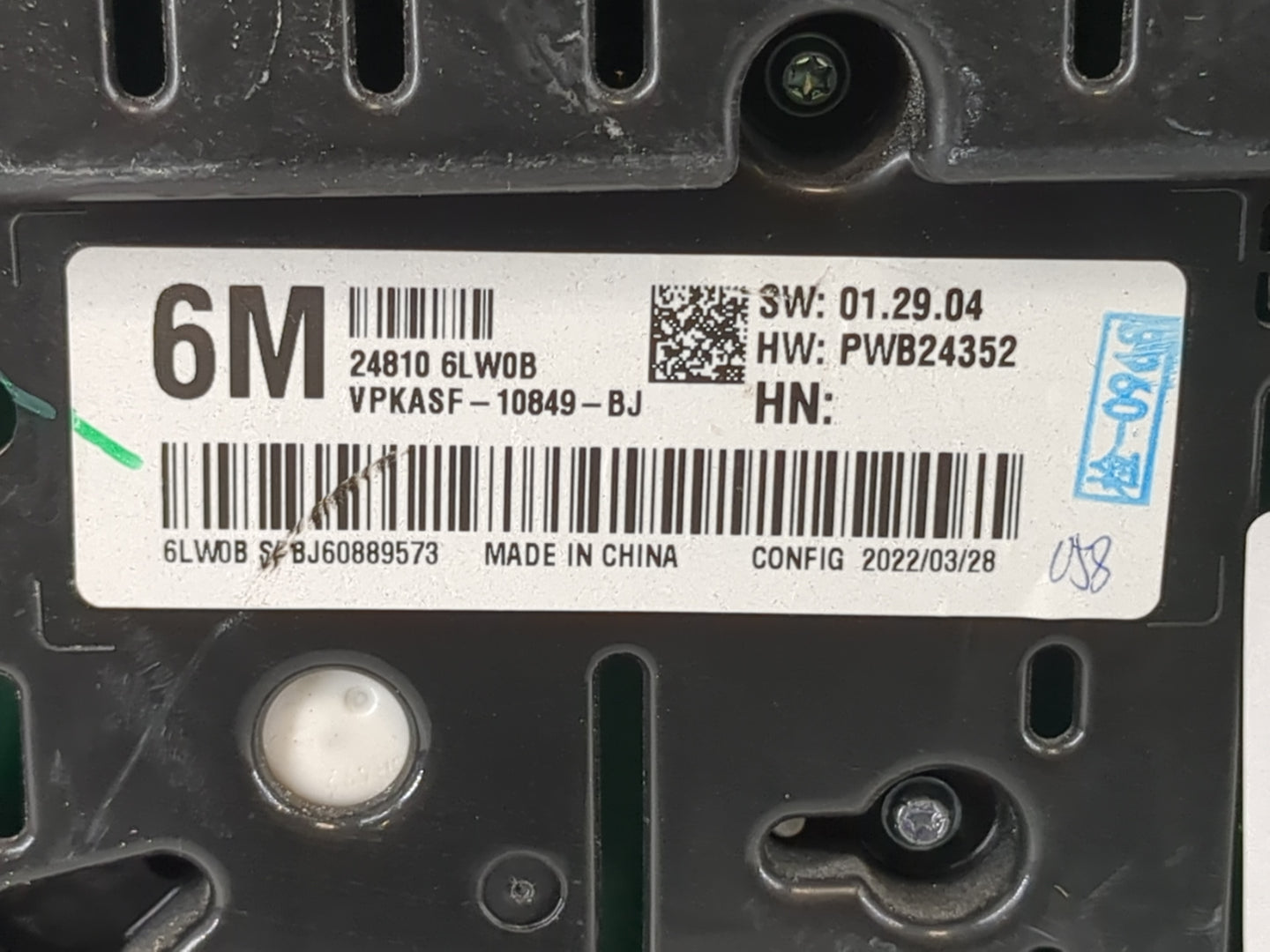 2022 Nissan Sentra Instrument Cluster Speedometer Gauges P/N:24810 6LW0B Fits OEM Used Auto Parts - Oemusedautoparts1.com