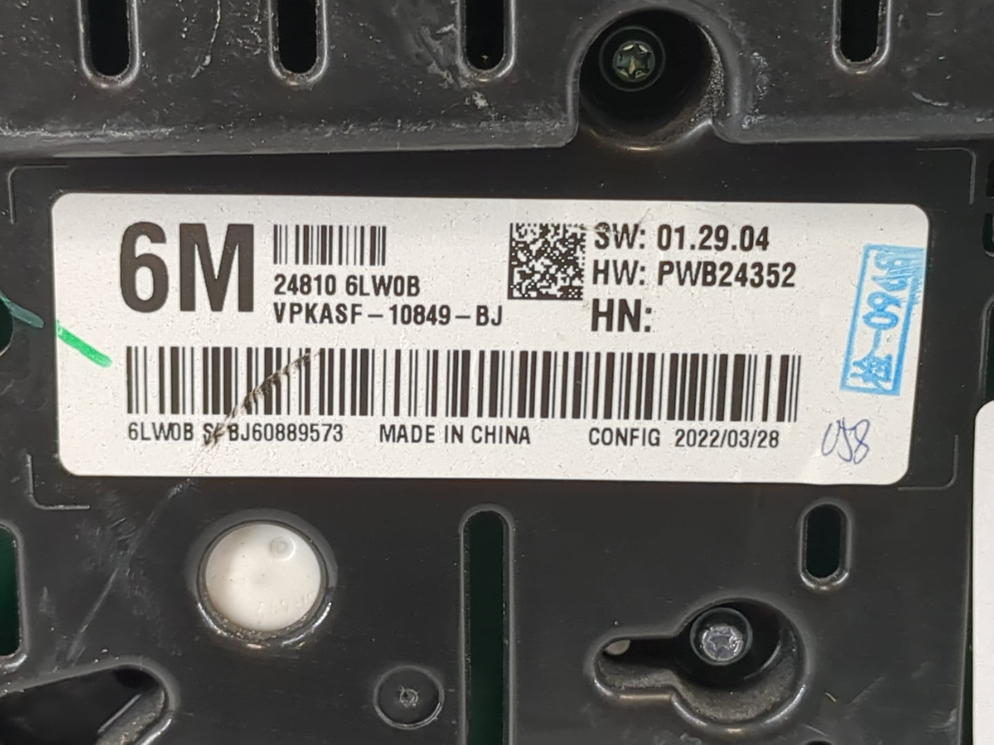 2022 Nissan Sentra Instrument Cluster Speedometer Gauges P/N:24810 6LW0B Fits OEM Used Auto Parts - Oemusedautoparts1.com