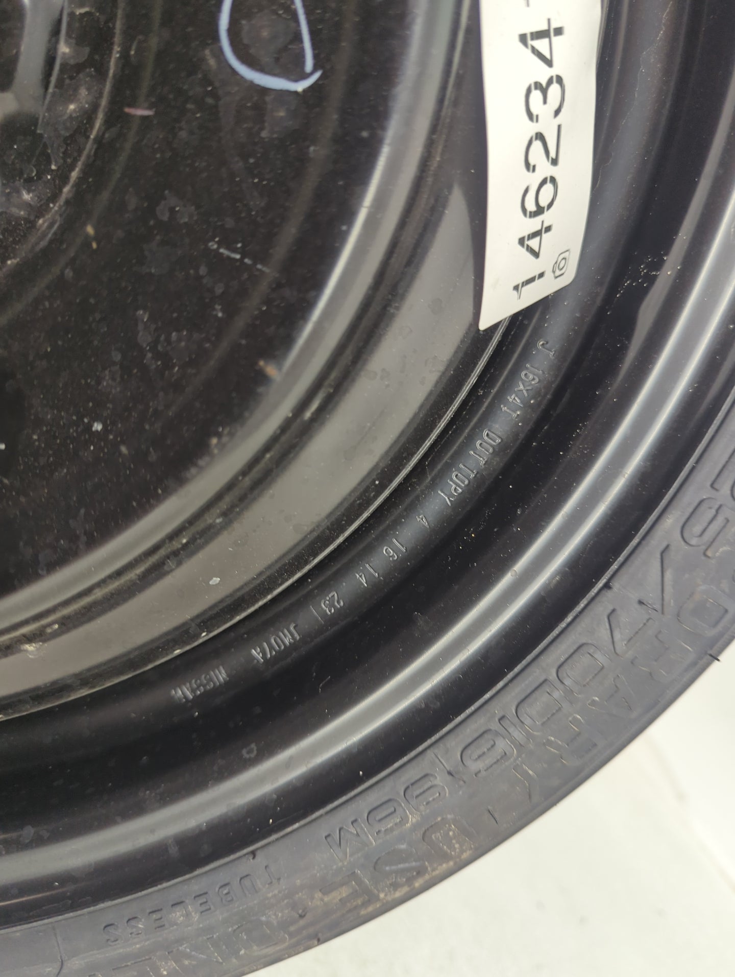 2020-2022 Nissan Sentra Spare Donut Tire Wheel Rim Oem - Oemusedautoparts1.com