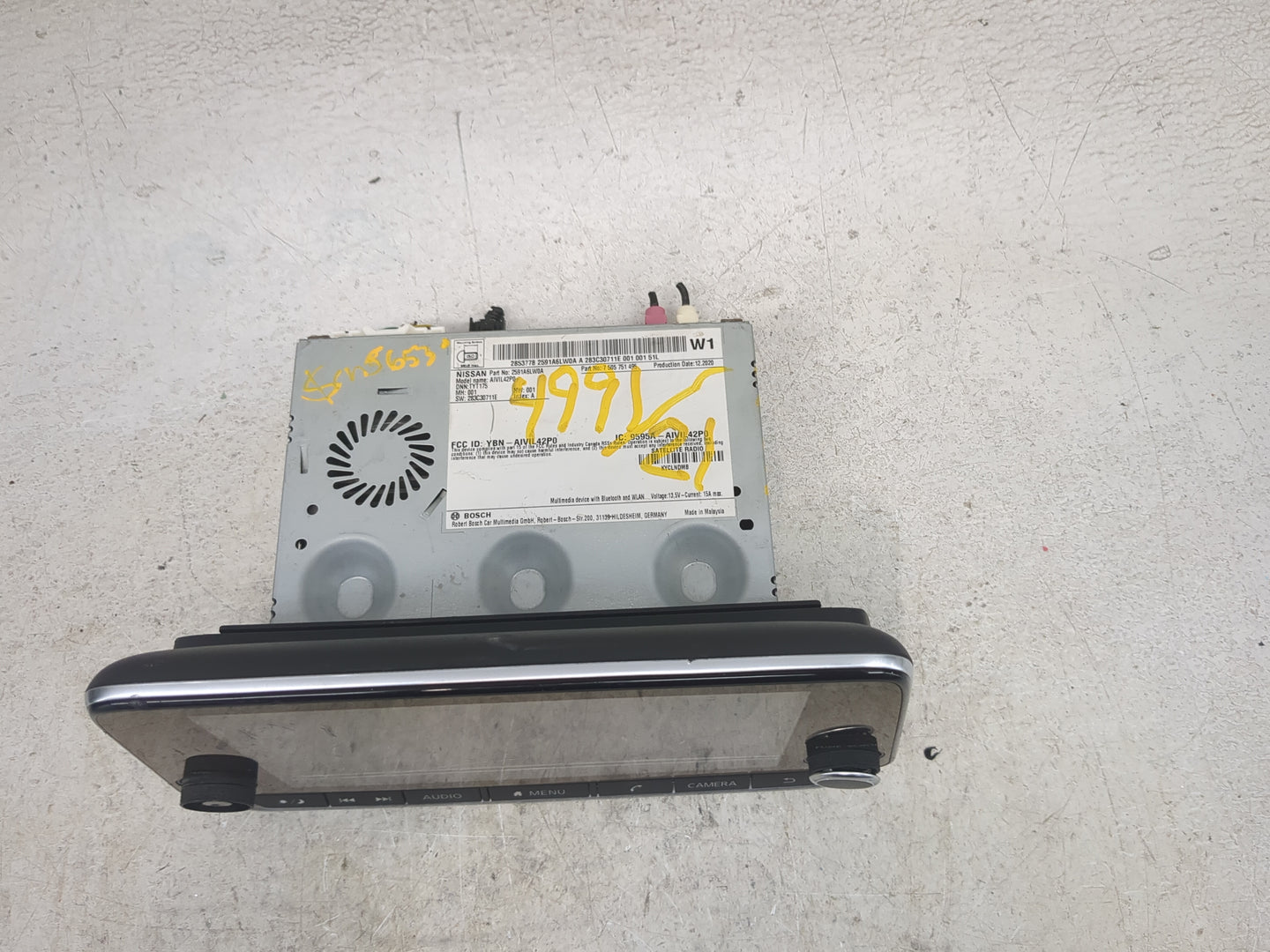 2022 Nissan Sentra Radio AM FM Cd Player Receiver Replacement P/N:2591A6LW0A 7505751495, AIVIL42P0, YBN-AIVIL42P0 Fits OEM U