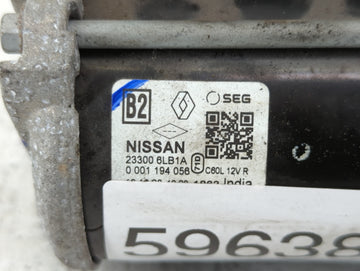 2020-2022 Nissan Sentra Car Starter Motor Solenoid OEM P/N:23300 6LB1A Fits Fits 2020 2021 2022 OEM Used Auto Parts