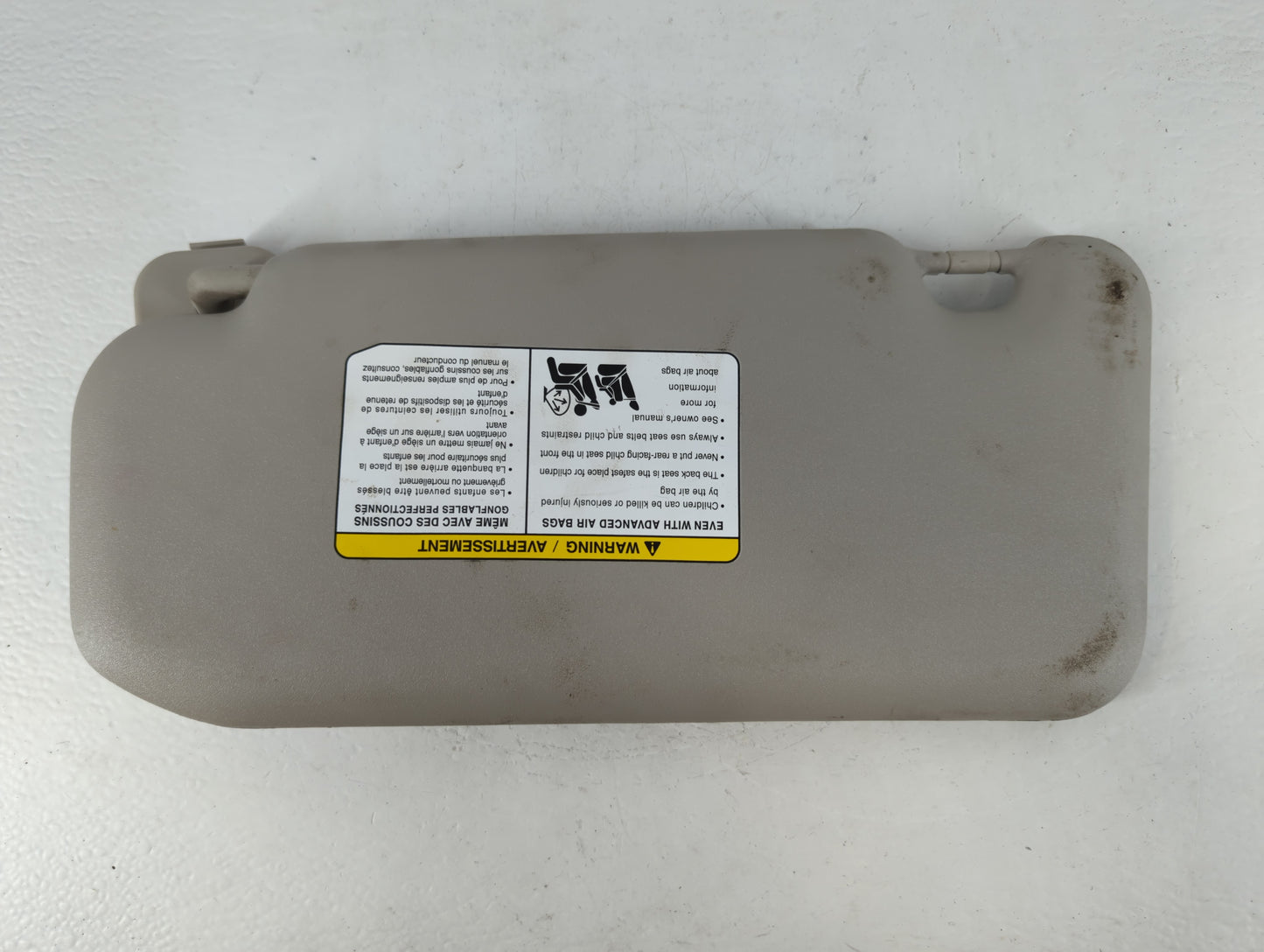 2020-2022 Nissan Sentra Sun Visor Shade Replacement Passenger Right Mirror Fits Fits 2020 2021 2022 OEM Used Auto Parts - Oe
