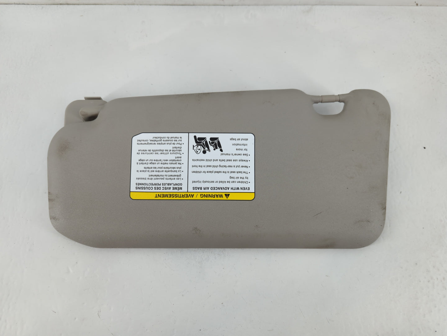 2020-2022 Nissan Sentra Sun Visor Shade Replacement Passenger Right Mirror Fits Fits 2020 2021 2022 OEM Used Auto Parts - Oe