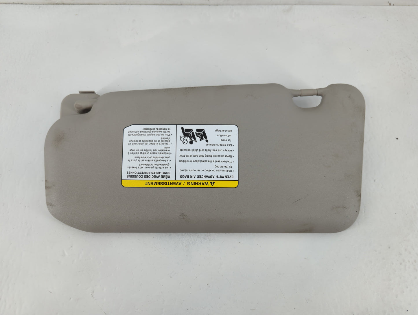 2020-2022 Nissan Sentra Sun Visor Shade Replacement Passenger Right Mirror Fits Fits 2020 2021 2022 OEM Used Auto Parts - Oe